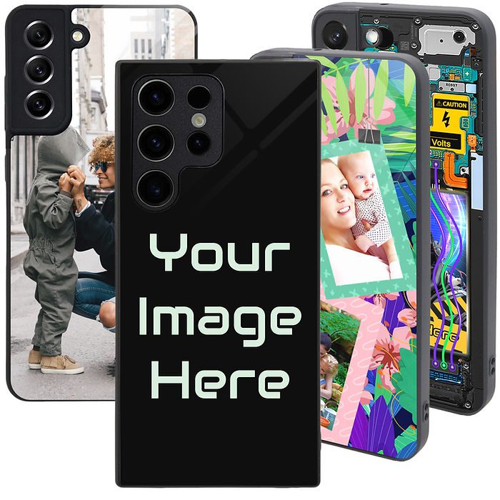 Personalized smartphone cases with diverse designs.