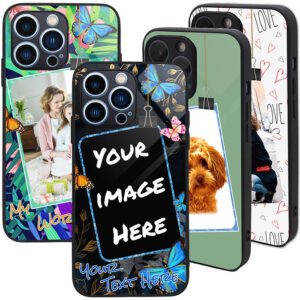 Custom phone cases with butterfly designs.