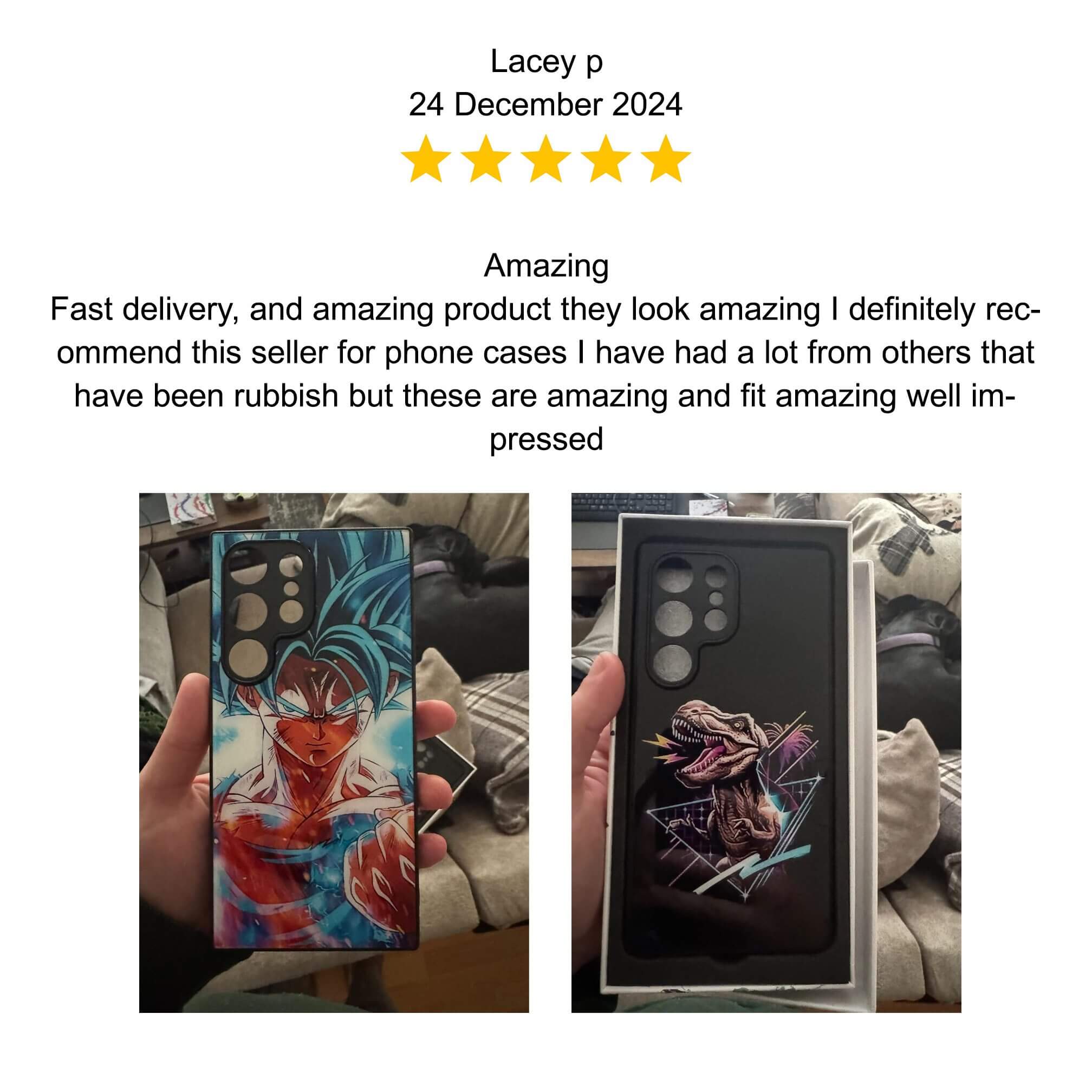 Two framed artworks displayed on a wall with vivid colors and abstract designs.