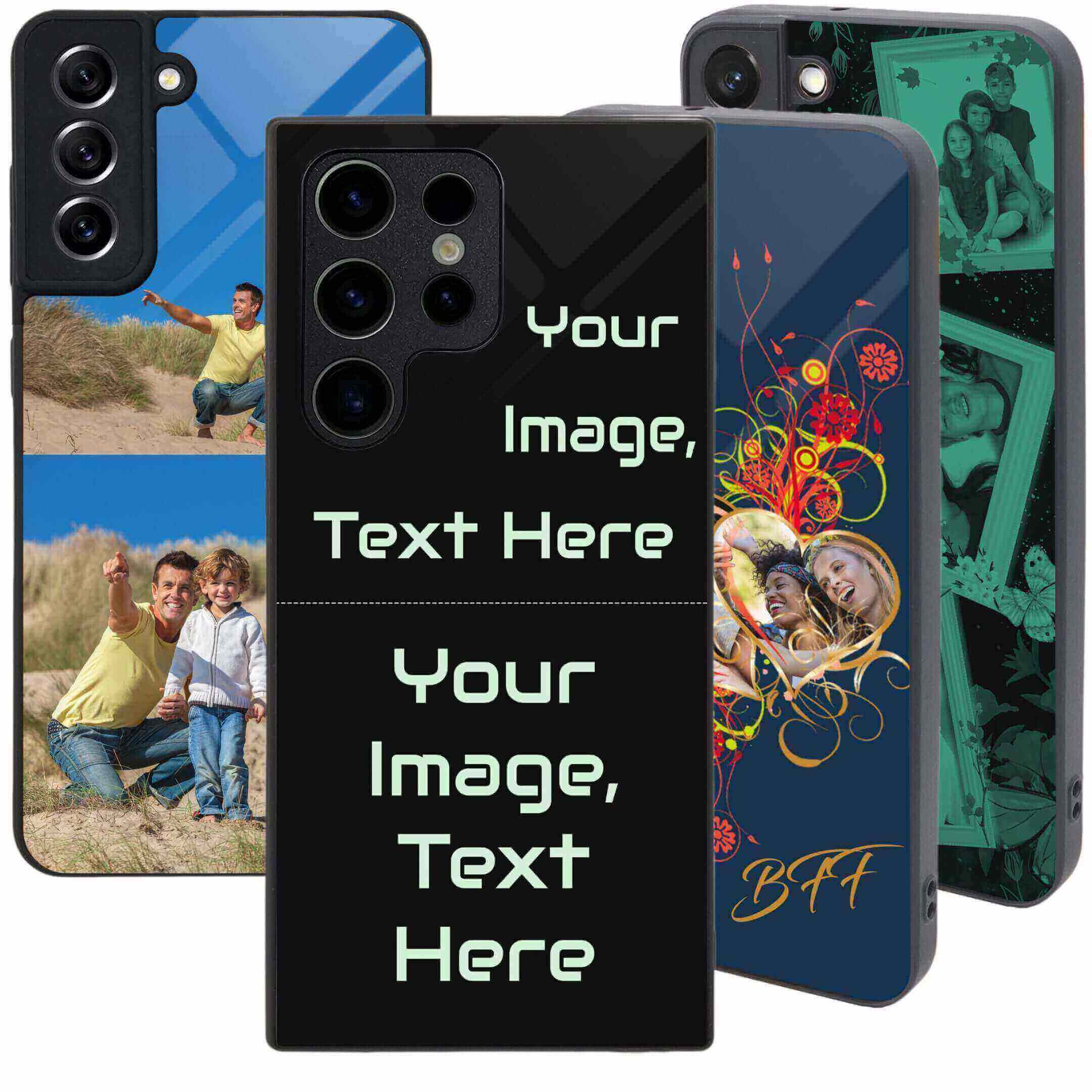 A Poster Showing Personalized Back Covers