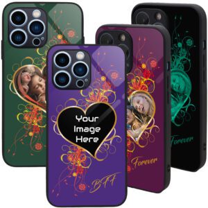 Customizable phone cases with floral design.